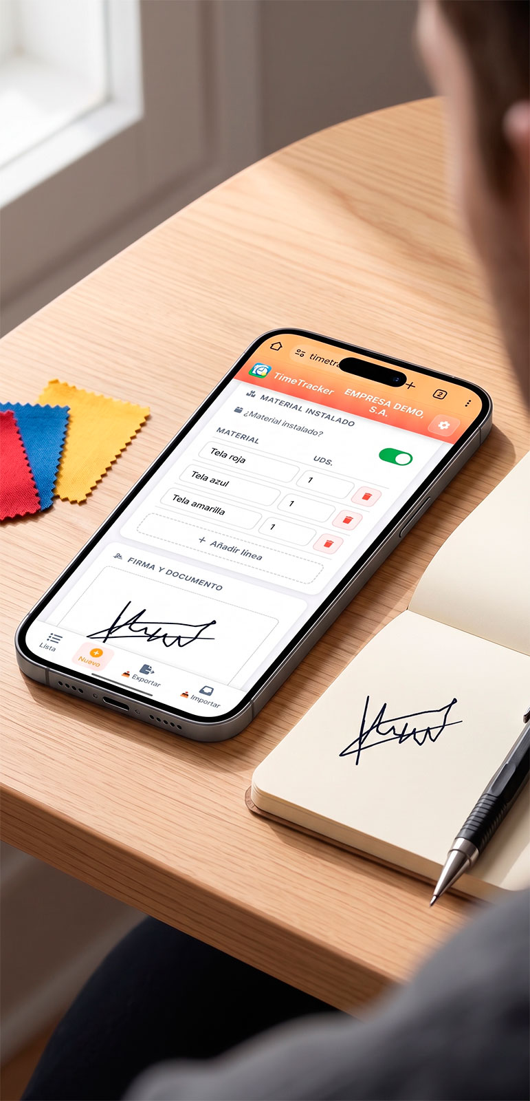 FIRMAS EN LA APP